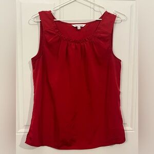 Women’s Small Croft & Barrow Red Sleeveless Polyester Sleeveless Top EUC